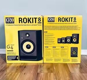 KRK RP8 Rokit 8 G4  Bi-Amp 8" Powered Studio Monitors