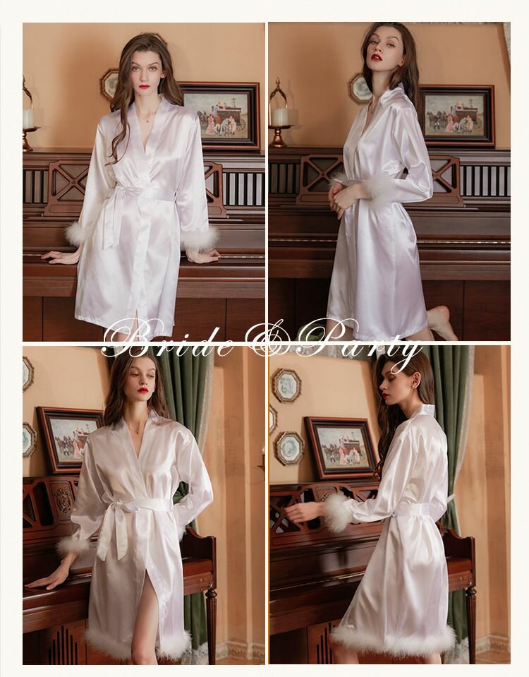 Bridal robes and slippers