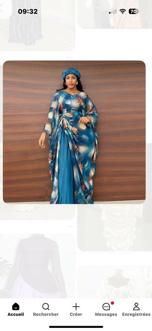 Robe longue fleurie élégante