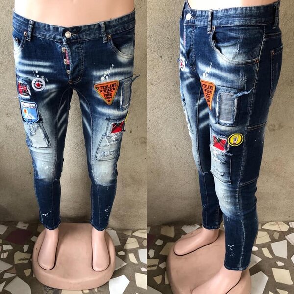 Jeans homme bleu marine