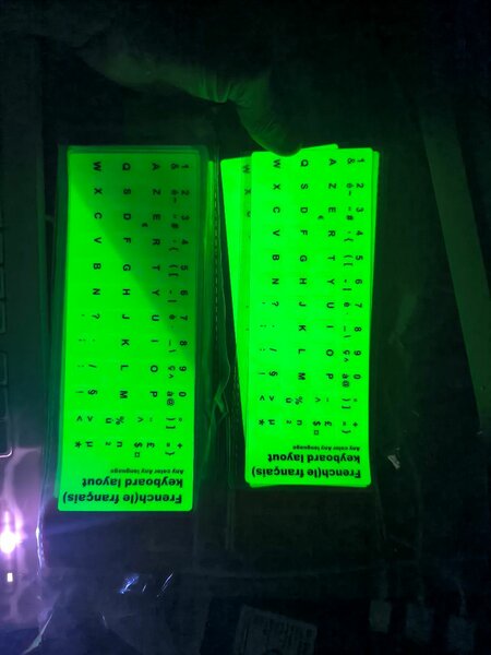 Autocollants AZERTY Lumineux