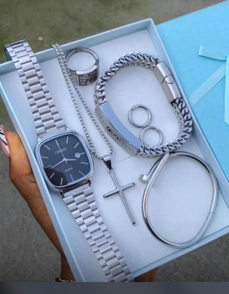 Ensemble Montre et Bijoux pour Homme Luxe