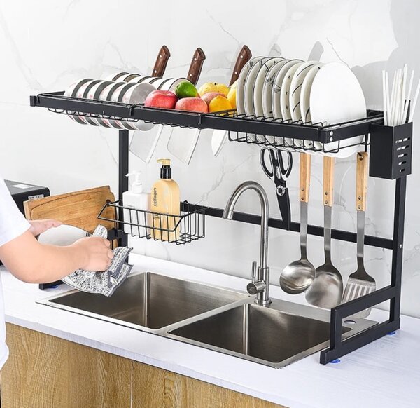 Oversink dish rack