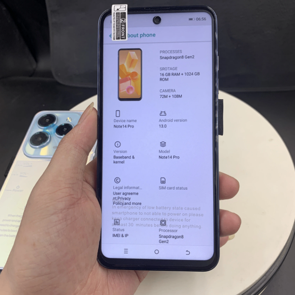 Smartphone Android 16 Go