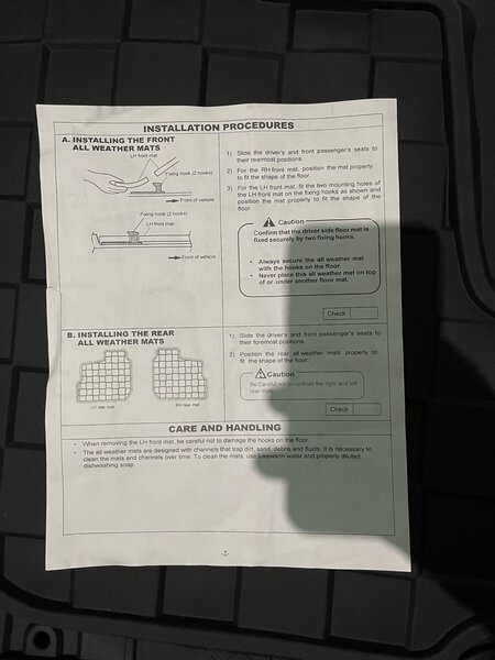 Mitsubishi Mirage floor Carpet