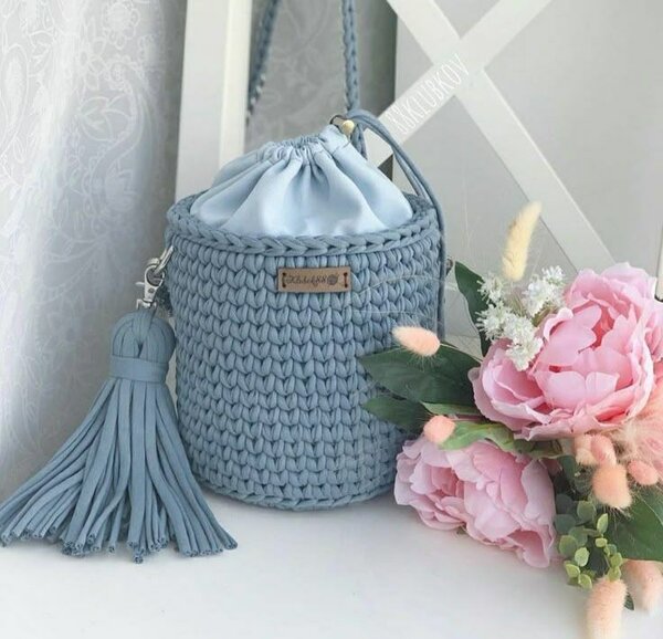 Sac en crochet élégant femme