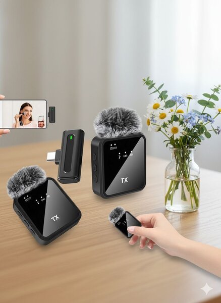 Microphone sans fil pour smartphone