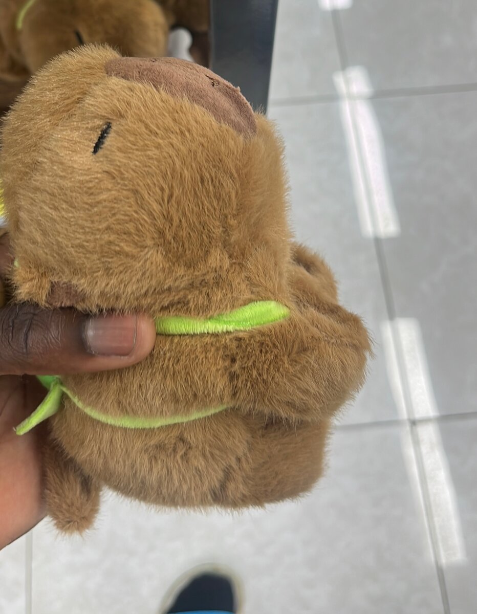 Peluche animal marron doux