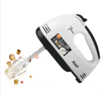 Hand Mixer & Egg Beater - 120 Watts - 7 Speeds - Black