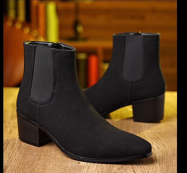 Bottines Noir Élégantes Homme