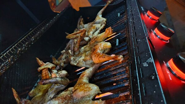 Poulet africain flambé