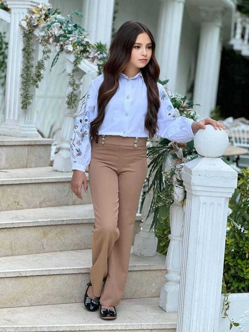 Pantalon évasé pour filles