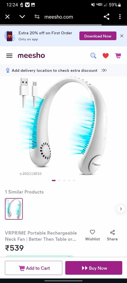 Ventilateur cou silencieux