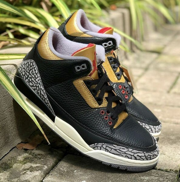 Air Jordan 3 Black Gold Homme