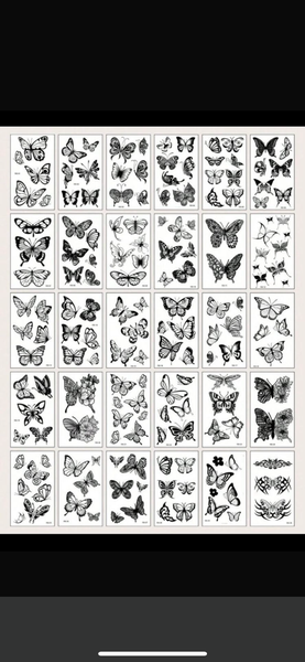 Tatouages temporaires papillons
