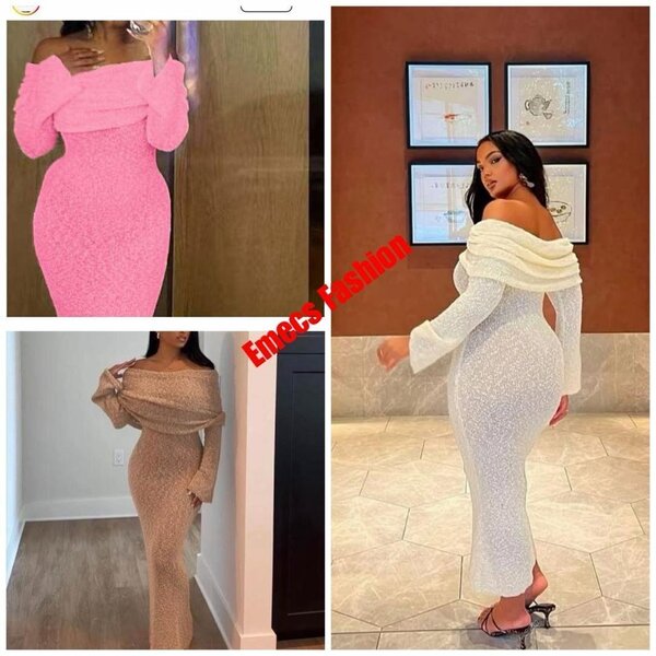 Robe longue épaules dénudées