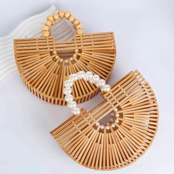 Sac à main en bambou élégant