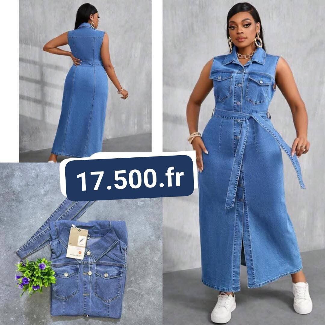 Robe longue à motifs