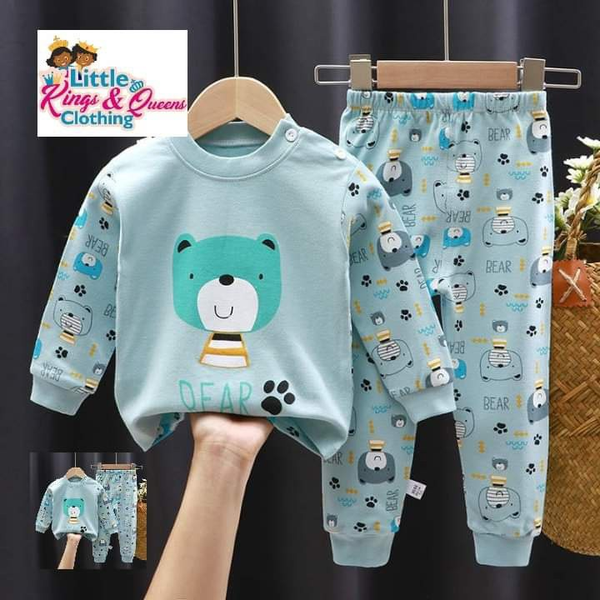 children's pajamas blue set