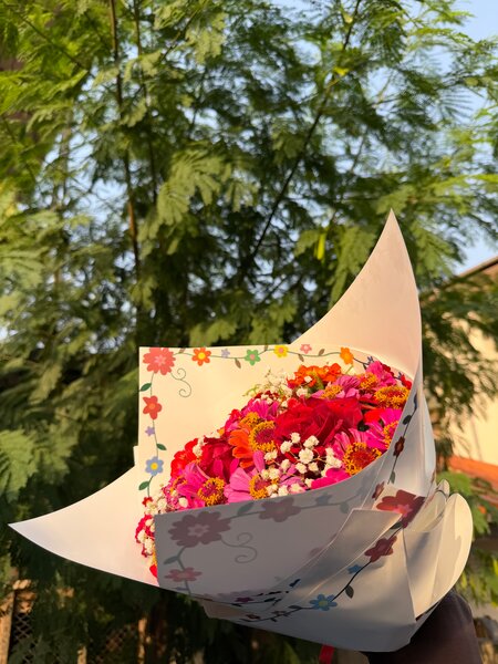 Bouquet de fleurs multicolores