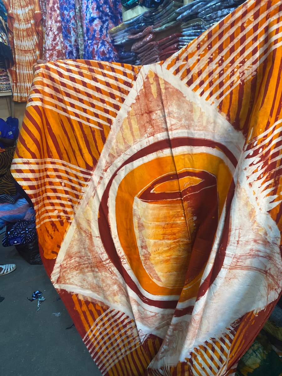 Tissu Batik Coloré Ethnique