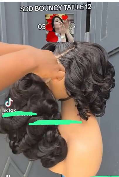 Perruque SDD Bouclée Taille 12