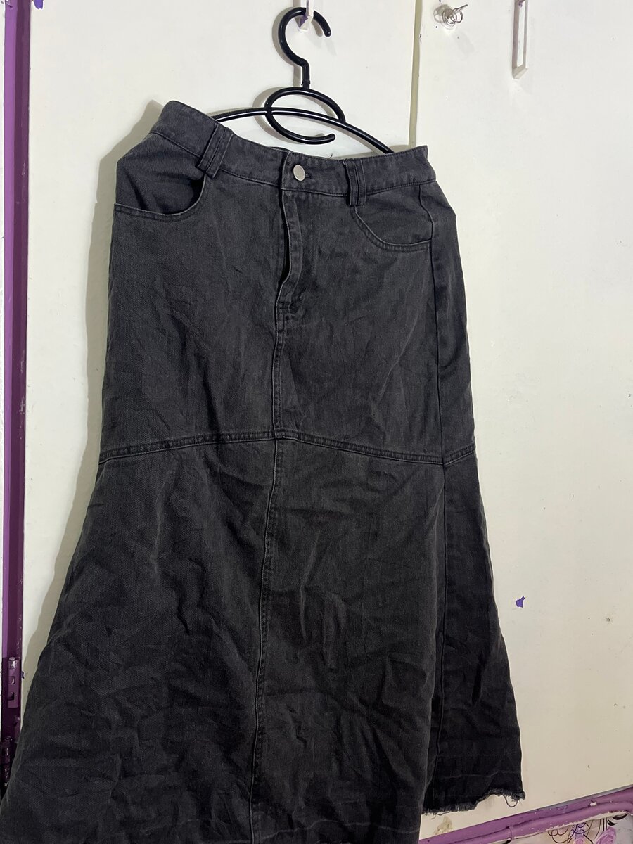 Jupe Longue en Jean Noir