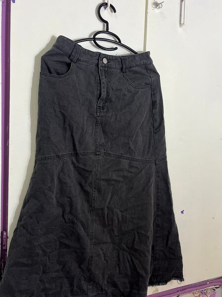 Jupe Longue en Jean Noir