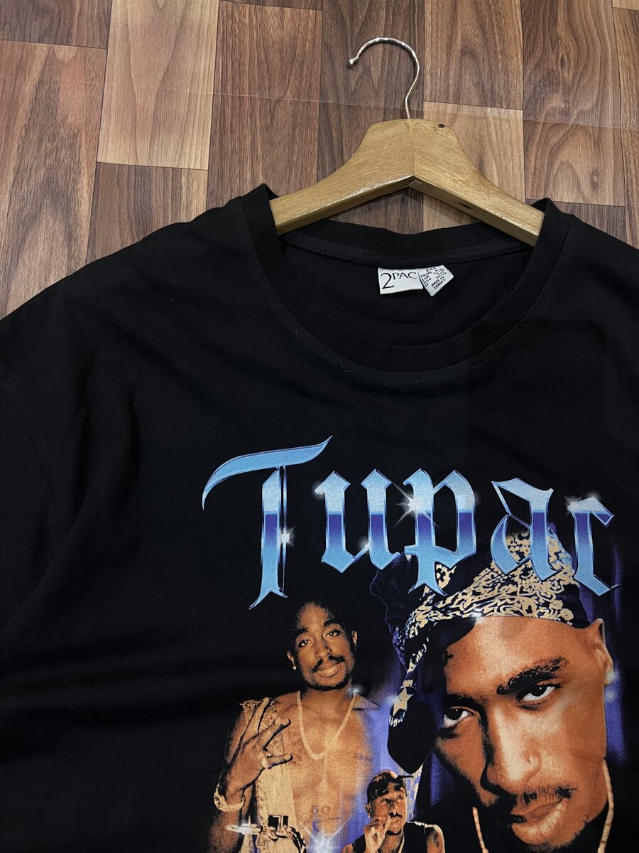 T-shirt  Tupac noir