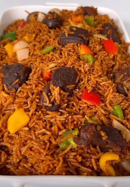 Djollof and fried rice