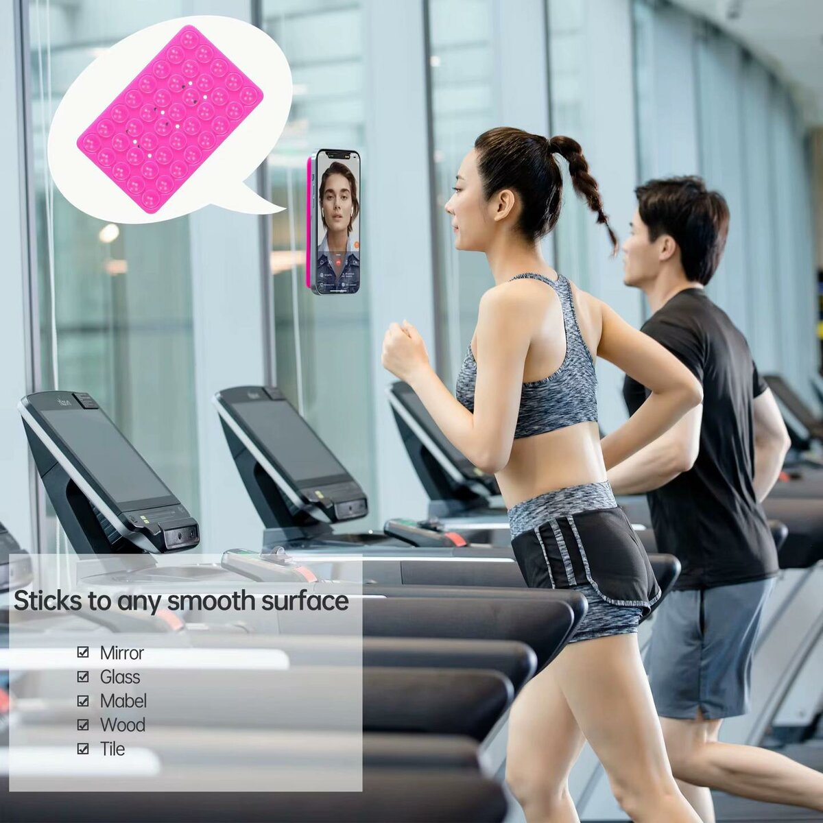 Support téléphone mural universel