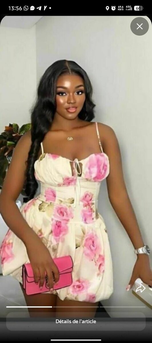 Robe évasée à fleurs