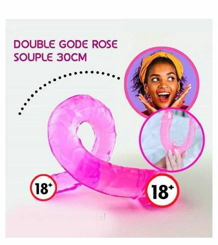 Double gode rose flexible 30cm