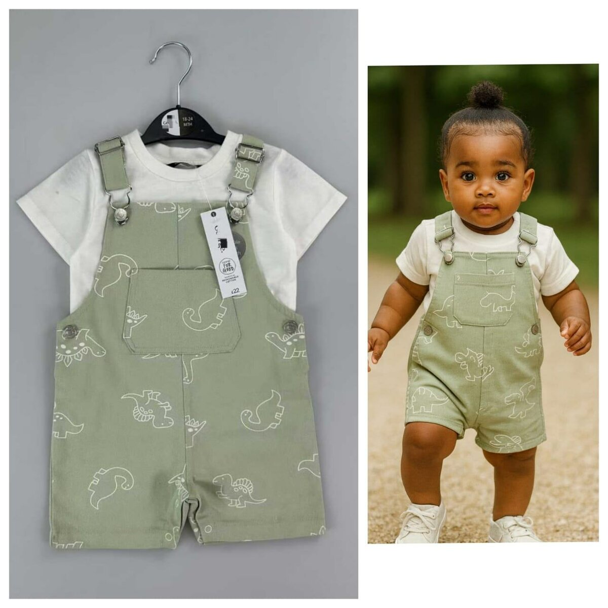 Ensemble Salopette Bébé Animaux