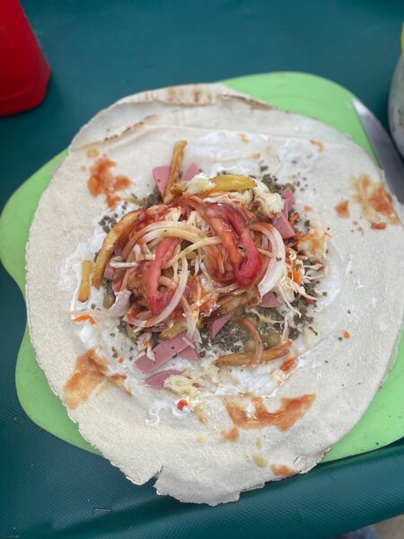 Délicieux chawarma au fromage