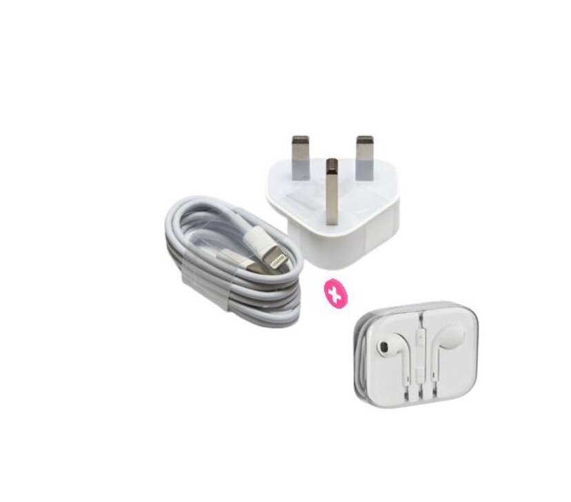 Fast charger plus brush lightening earpiece for iPhone