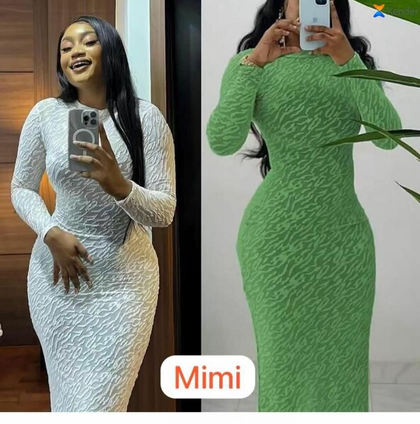 Robe élégante à manches longues