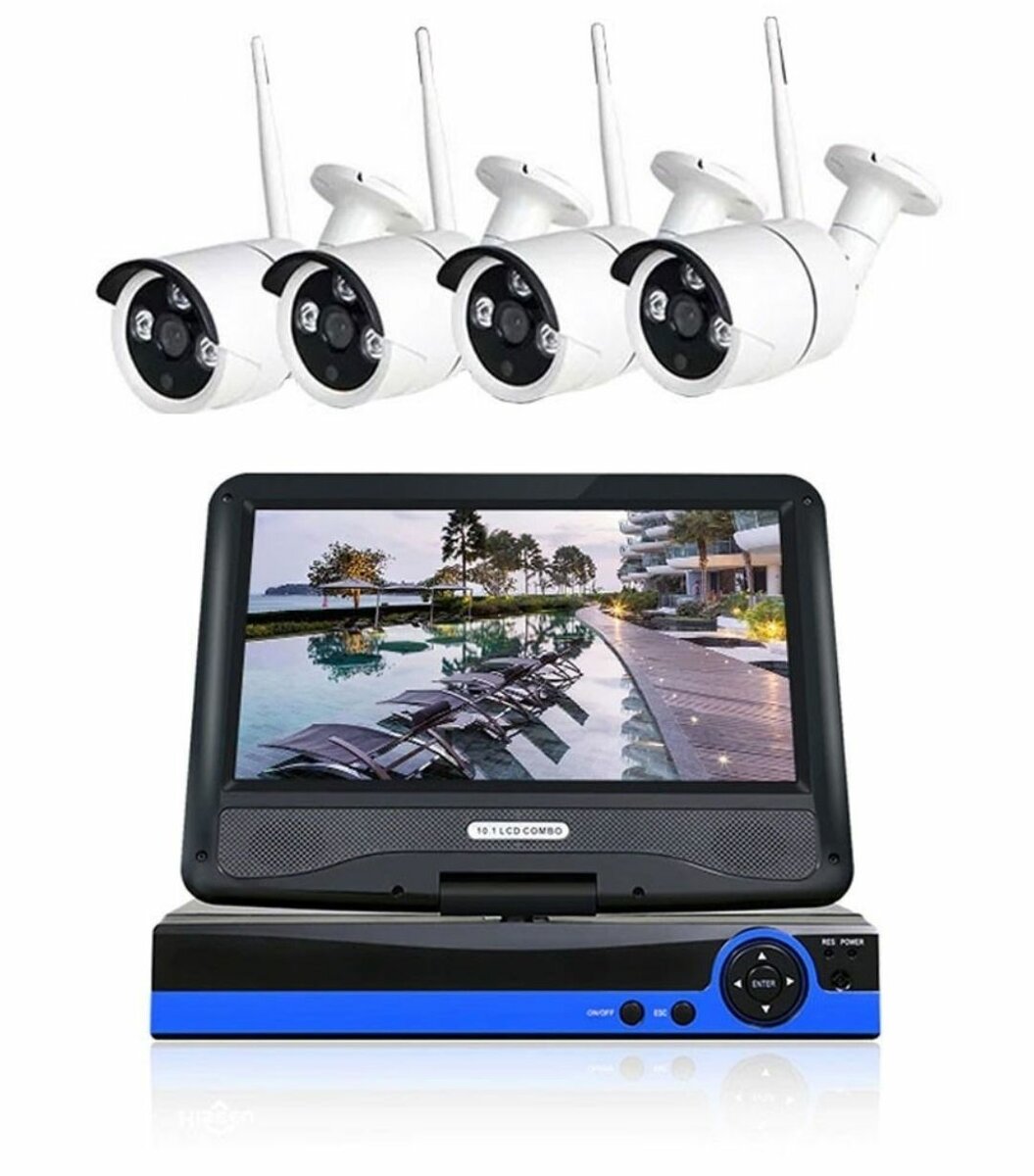 WIFI 4-CHANNEL H.265 DVR KIT WITH 4 OUTDOOR WATERPROOF 3.0MP
