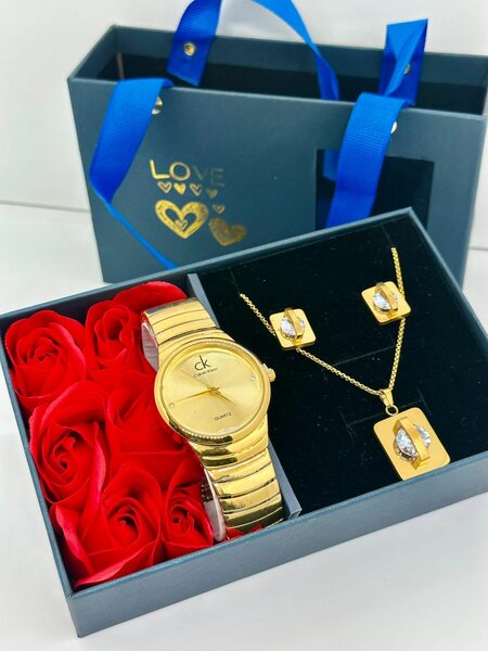Coffret cadeau montre et bijoux