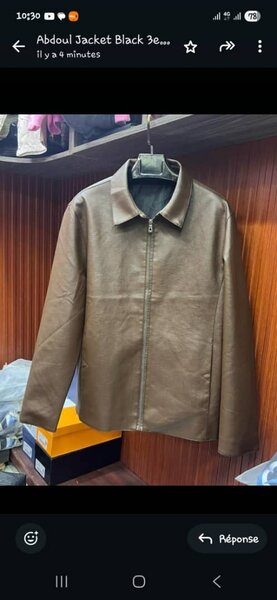 Blouson en cuir homme élégant