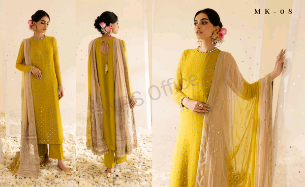 Unstitch chiffon collection Mukesh Kari