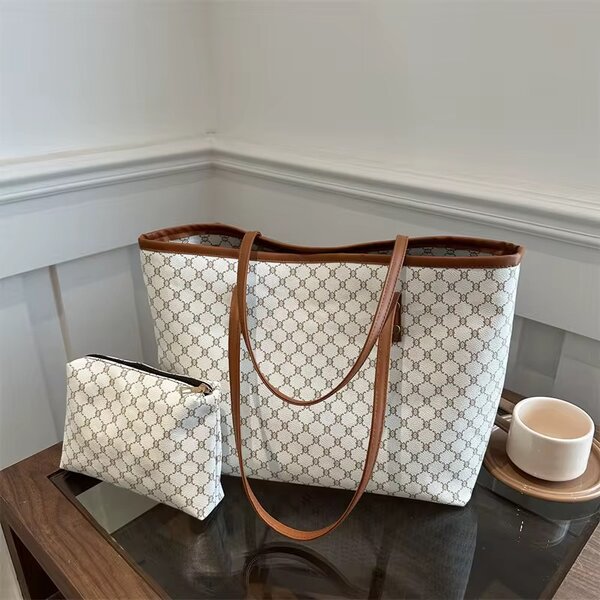 Sac cabas élégant et pochette