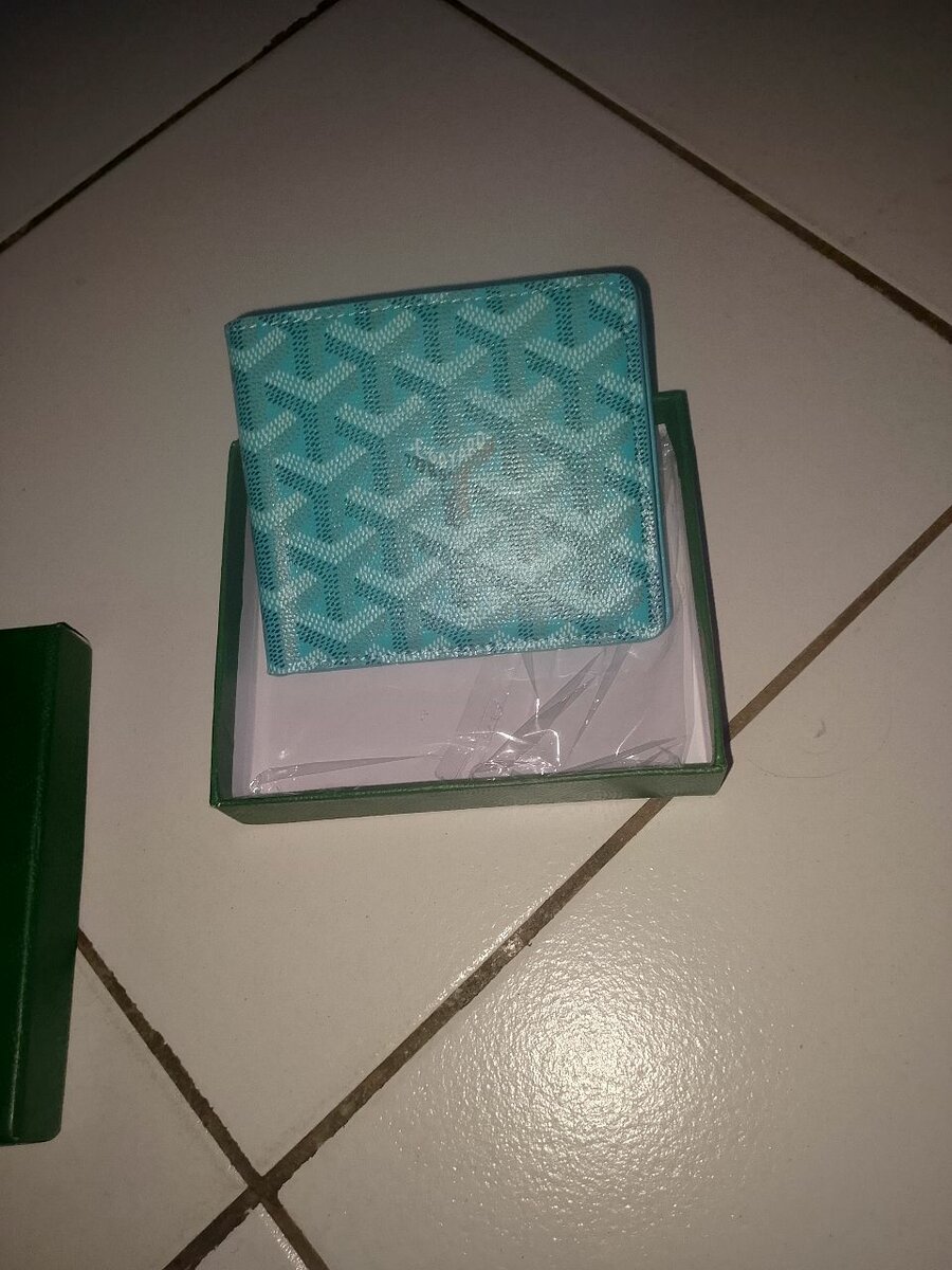 Porte-carte Goyard en cuir