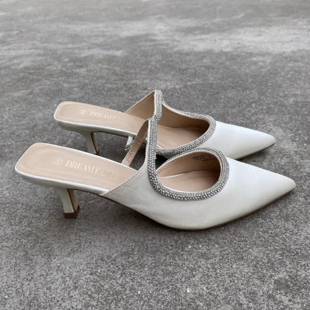 Mules élégants à talons bas