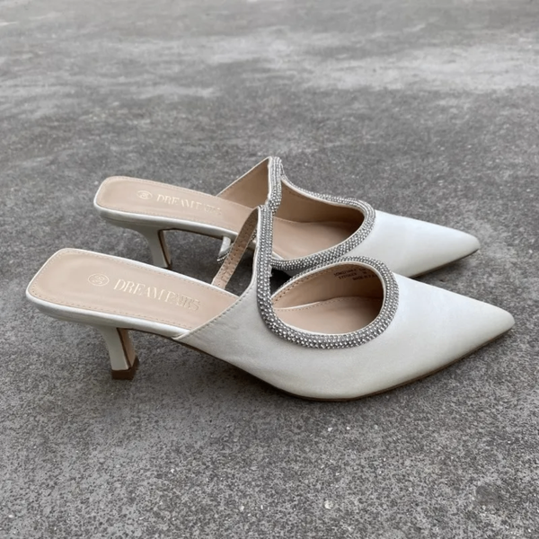 Mules élégants à talons bas