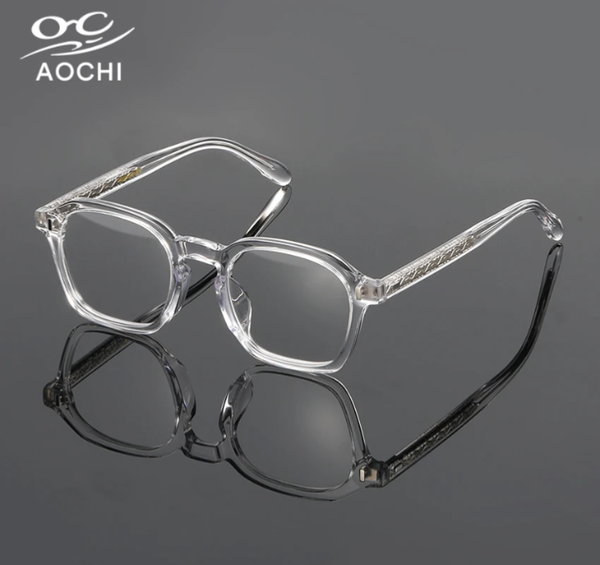 Lunettes dorées unisexes