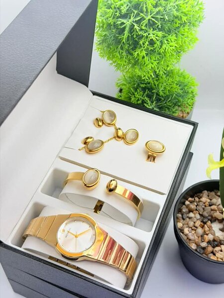 Montre homme luxe avec ensemble bijoux