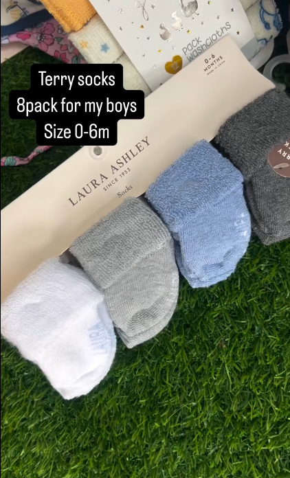 terry sock 8 pack
