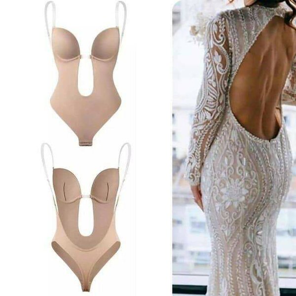 Bodysuit sculptant dos nu