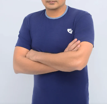 night blue Dynamo top